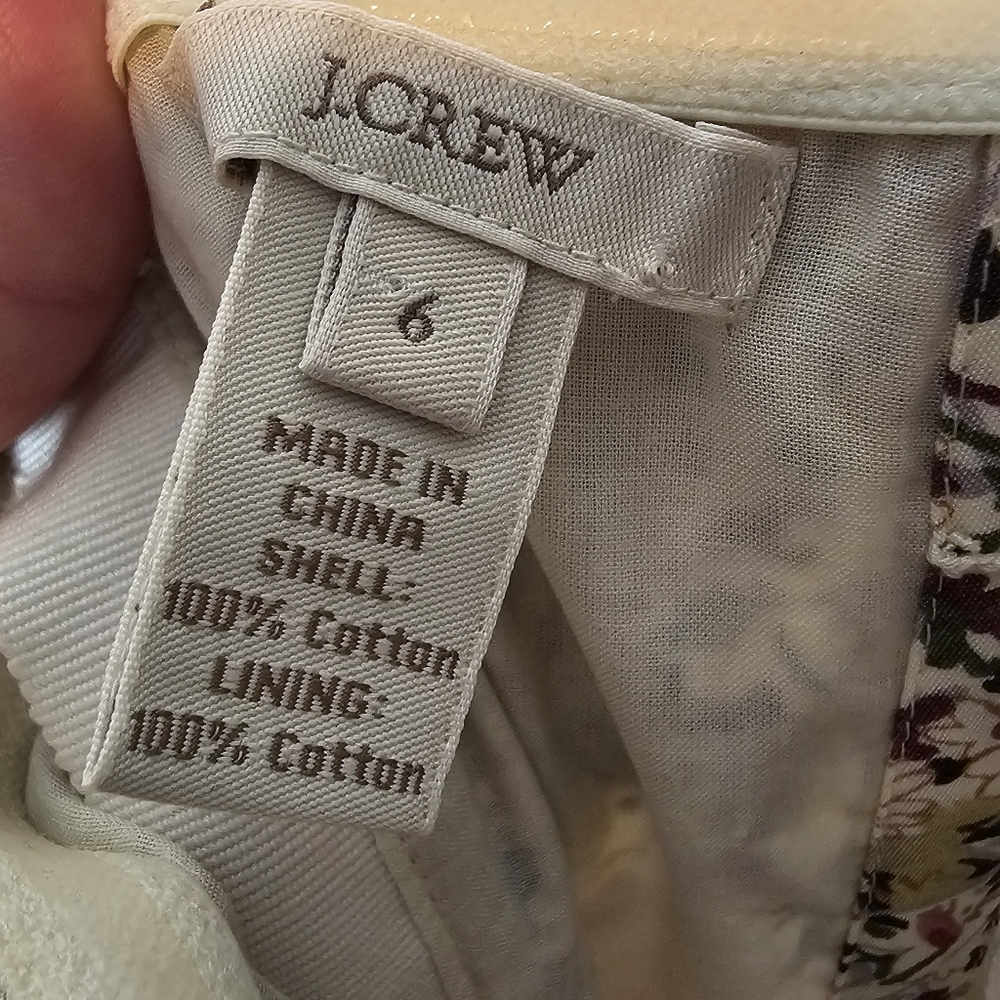 J. Crew Strapless Floral Tiered Mini Dress - Picture 8 of 13